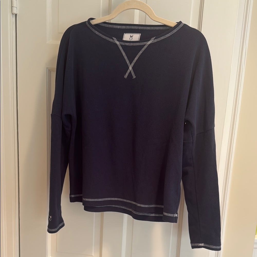 Dudley Stephens Navy Crew Neck Sweater